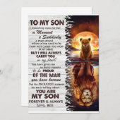 Löwe Mama zu meinem Sohn ich meine Augen geschloss Einladung (Vorne/Hinten)