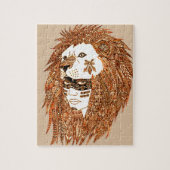 Löwe-Maske Puzzle (Vertikal)
