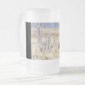 Löwe Mattglas Bierglas (Vorderseite Links)