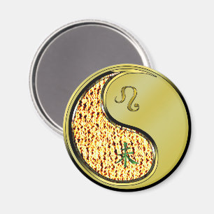 Löwe & Metall Ziege Magnet