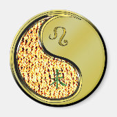 Löwe & Metall Ziege Magnet (Vorne)