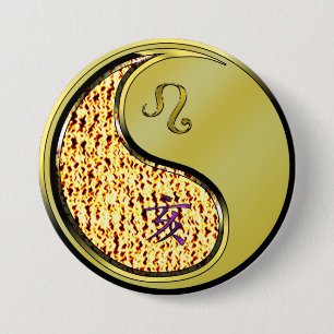 Löwe & Metallener Eber Button