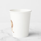 Löwe mit 3 braunen Balloons 1. Geburtstag Pappbecher (Links)