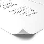 Löwe mit 3 braunen Balloons Milestone Poster (Ecke)