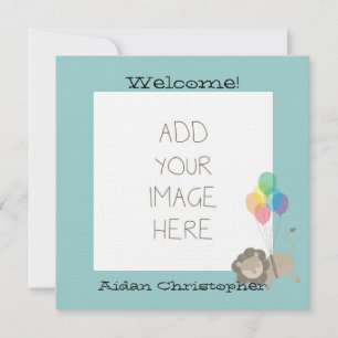 Löwe mit Balloons Ankündigung