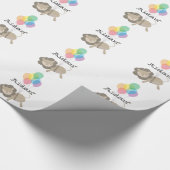 Löwe mit Balloons Geschenkpapier (Ecke)
