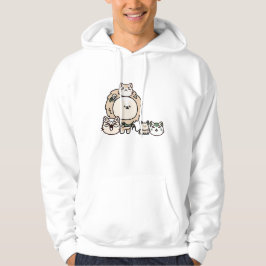 Löwe mit Blindenhund und Katzengruppe Hoodie