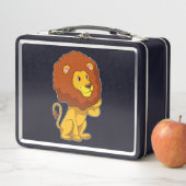 Löwe mit Curls Metall Brotdose (Beispiel)