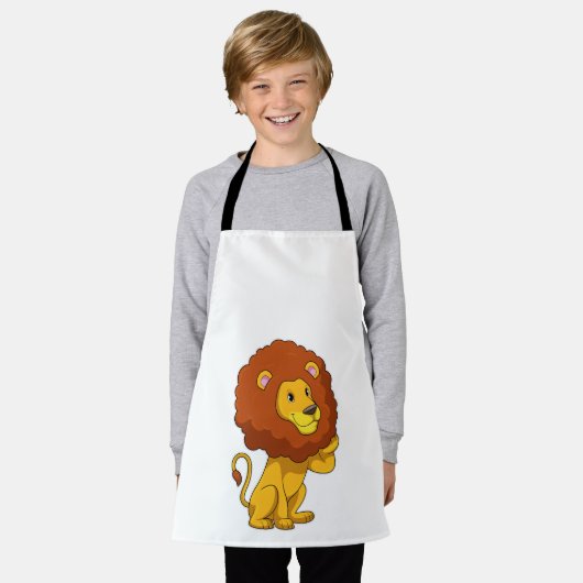 Löwe mit Curls Schürze (Getragen)