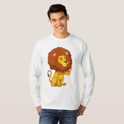 Löwe mit Curls T-Shirt (Vorne ganz)