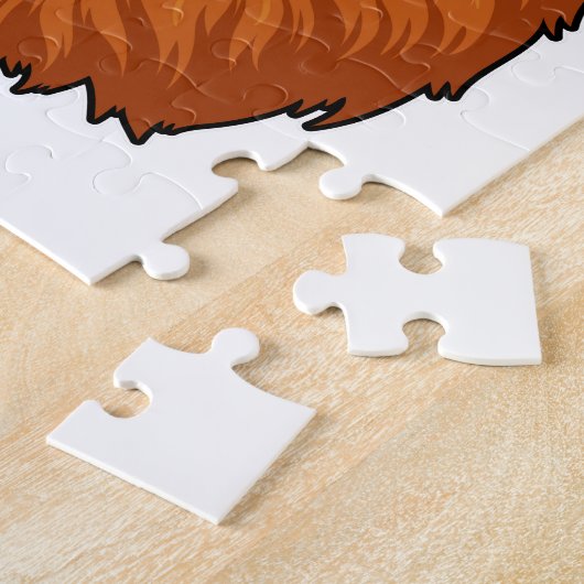 Löwe mit Donut Puzzle (Seite)