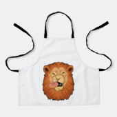 Löwe mit Donut Schürze (Vorderseite)