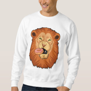 Löwe mit Donut Sweatshirt
