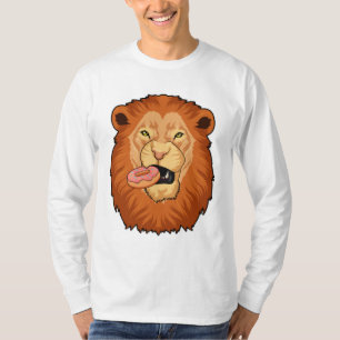 Löwe mit Donut T-Shirt