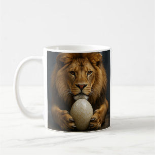 Löwe mit Ei Kaffeetasse