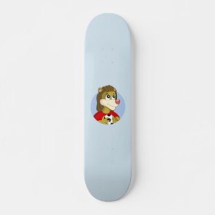 Löwe mit einem Fußball-Cartoon-Skateboard Skateboard