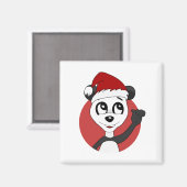 Löwe mit einem Fußballballmagnet am Cartoon Magnet (Vorderseite/Rückseite)