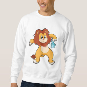 Löwe mit Fisch Sweatshirt