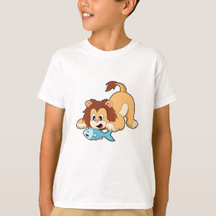 Löwe mit Fisch T-Shirt