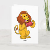 Löwe mit Fleisch Karte (Rückseite)