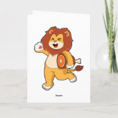 Löwe mit Fleisch Karte (Rückseite)