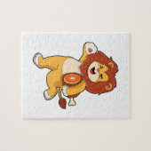 Löwe mit Fleisch Puzzle (Horizontal)