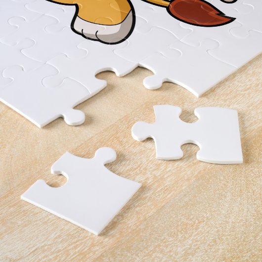 Löwe mit Fleisch Puzzle (Seite)