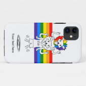 Löwe mit Gay Pride Mane Schulter Case-Mate iPhone Hülle (Rückseite (Horizontal))