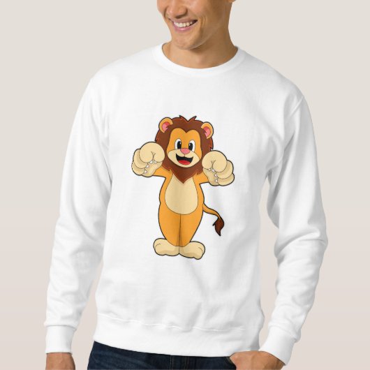 Löwe mit großen Klauen Sweatshirt (Vorderseite)