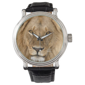 Löwe mit großer Mähne Armbanduhr