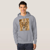 Löwe mit großer Mähne Hoodie (Vorne ganz)