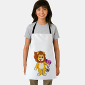 Löwe mit Haartrockner Schürze (Insitu)