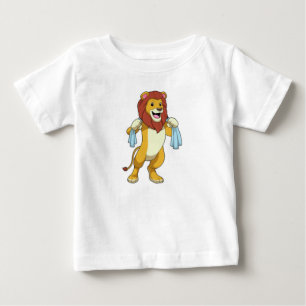 Löwe mit Handtuch für Dusche Baby T-shirt