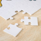 Löwe mit Handtuch für Dusche Puzzle (Seite)