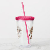 Löwe mit Herzen Acryltrinkbecher (Links)
