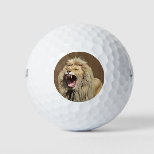 Löwe mit hoher Spannung Golfball