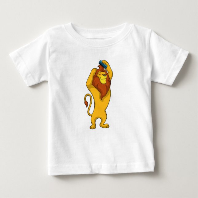 Löwe mit Kamm Baby T-shirt (Vorderseite)