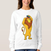 Löwe mit Kamm Sweatshirt (Vorderseite)