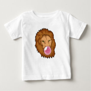 Löwe mit Kaugummi Baby T-shirt