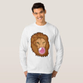 Löwe mit Kaugummi T-Shirt (Vorne ganz)