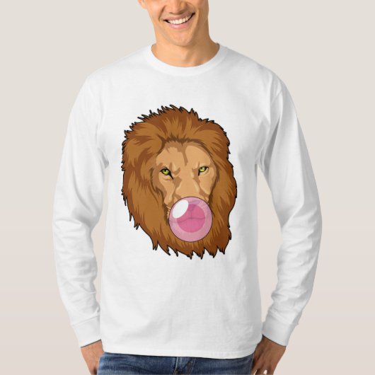 Löwe mit Kaugummi T-Shirt (Vorderseite)