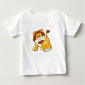 Löwe mit Knochen Baby T-shirt (Vorderseite)