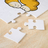 Löwe mit Knochen Puzzle (Seite)