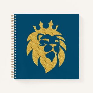 Löwe mit Krone - Gold Stil 1 Notizblock