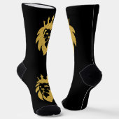 Löwe mit Krone - Gold Stil 1 Socken (Gewinkelt)
