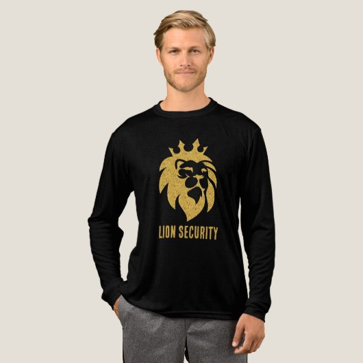 Löwe mit Krone - Gold Stil 1 Tri-Blend Shirt (Volle Vorderseite)