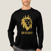 Löwe mit Krone - Gold Stil 1 Tri-Blend Shirt (Vorderseite)