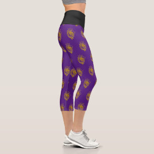 Löwe mit Krone - Gold Stil 2 Capri Leggings