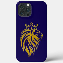 Löwe mit Krone - Gold Stil 2