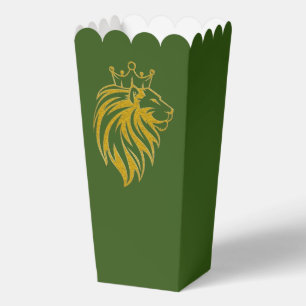 Löwe mit Krone - Gold Stil 2 Geschenkschachtel